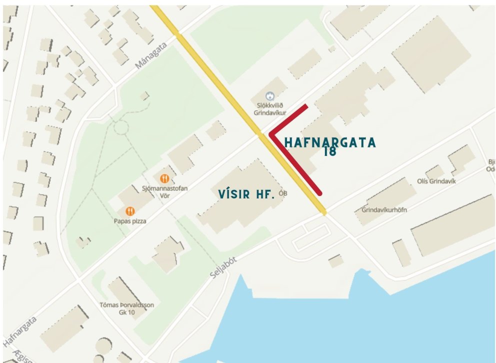 Umferð mun aukast í kringum Hafnargötu 18