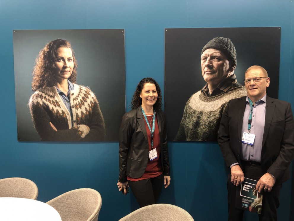 Vísir er með bás á sjávarútvegssýningunni Seafood Expo Global í Brussel