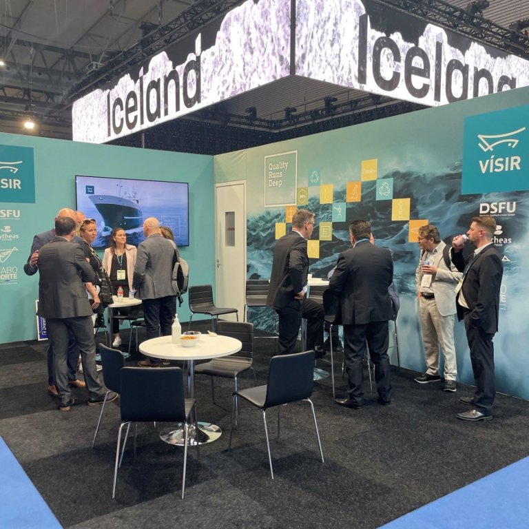 Vísir er með bás á Seafood Expo Global í Barcelona