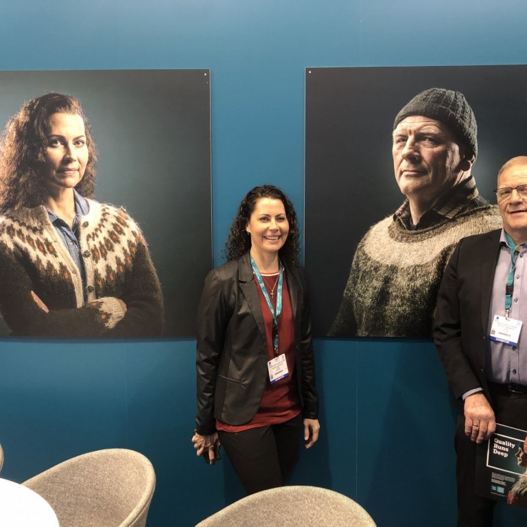 Vísir er með bás á sjávarútvegssýningunni Seafood Expo Global í Brussel