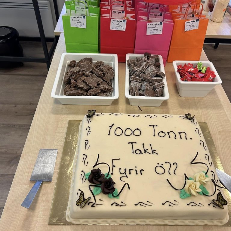 1000 tonn 1000 þakkir