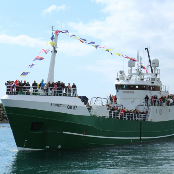 Sighvatur GK 57 bauð gestum Sjóarans síkáta í skemmtisiglingu